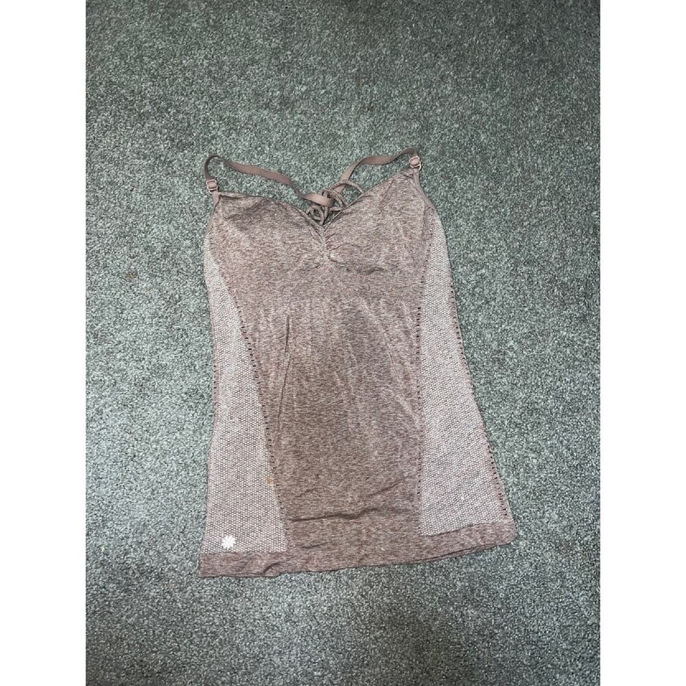 Athleta compression tank top with built in bra size small